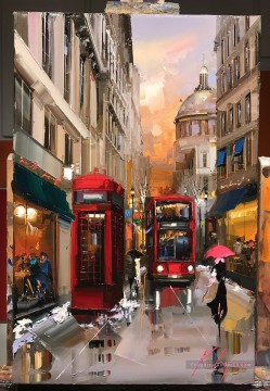 LONDON Kal Gajoum texturé Peinture à l'huile